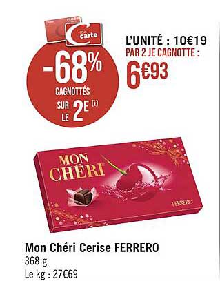 mon chéri cerise ferrero