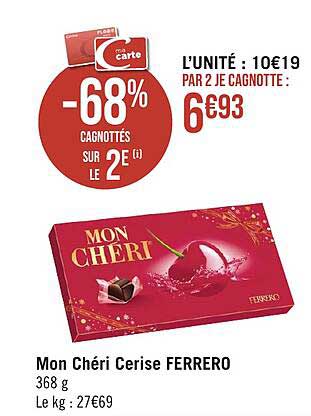 mon chéri cerise ferrero