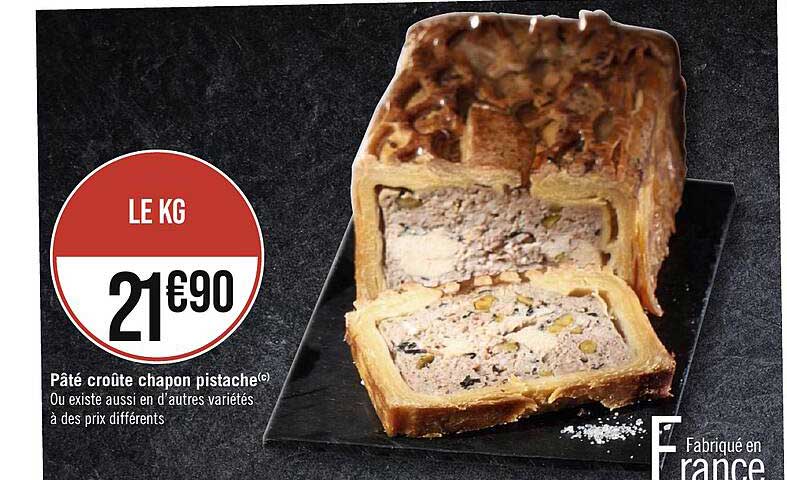 pâté croûte chapon pistache