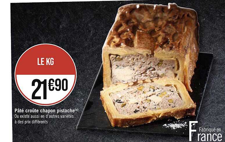 pâté croûte chapon pistache