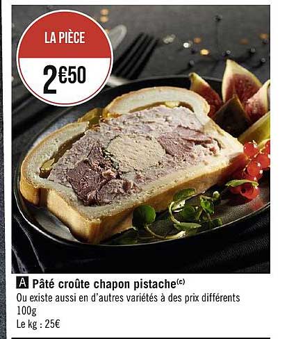 pâté croûte chapon pistache