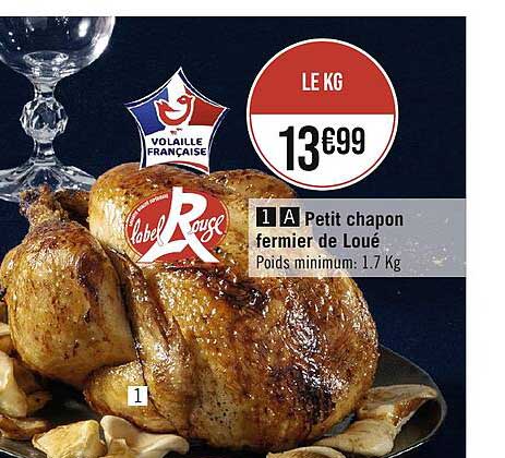 petit chapon fermier de loué label rouge