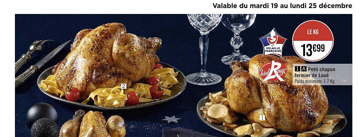 petit chapon fermier de loué label rouge