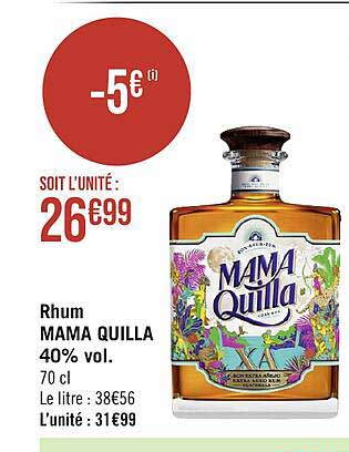 rhum mama quilla 40% vol.