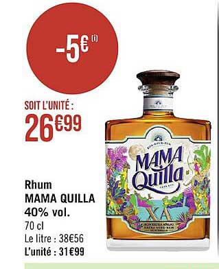rhum mama quilla 40% vol.