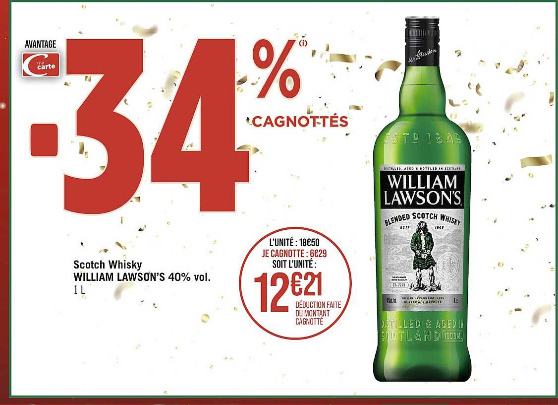 scotch whisky william lawson's 40% vol.