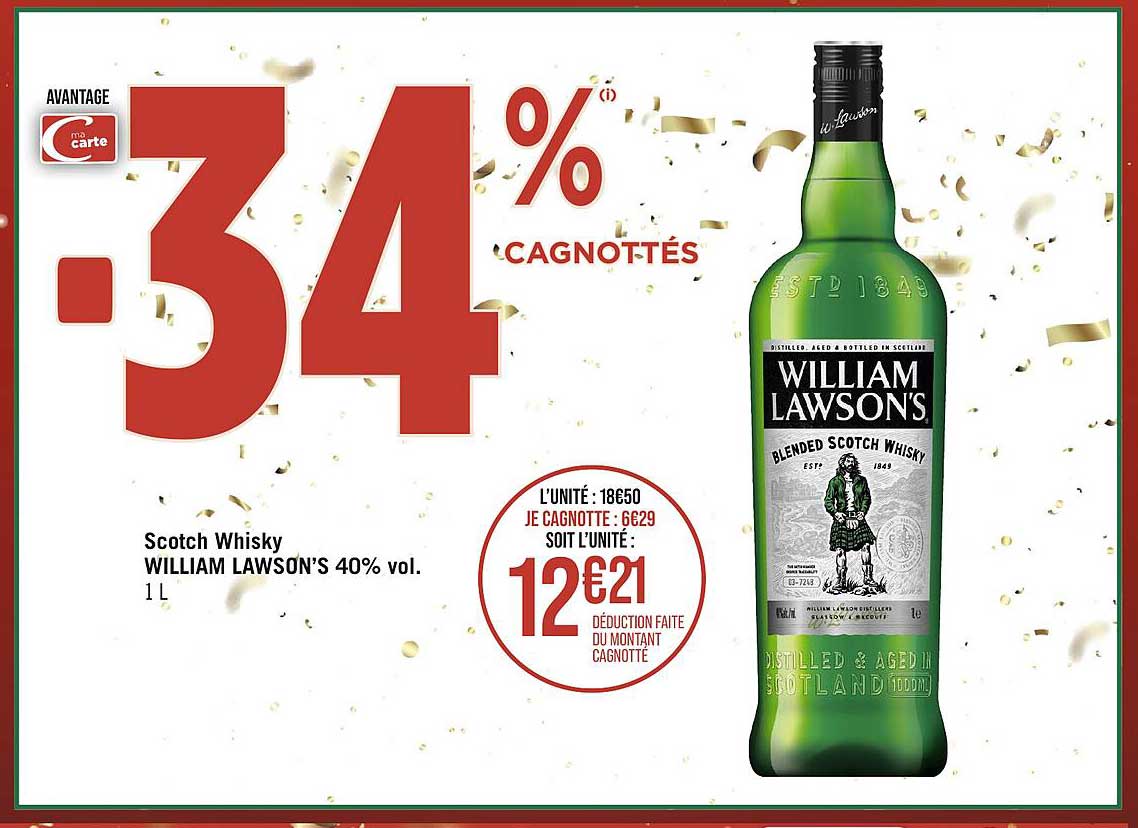 scotch whisky william lawson's 40% vol.