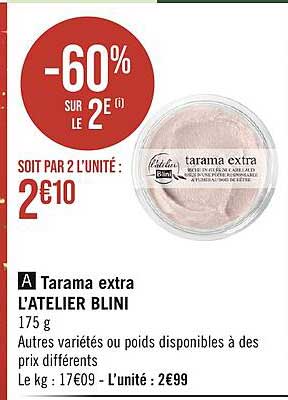 tarama extra l'atelier blini