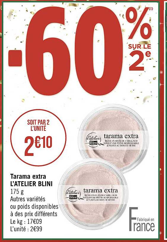 tarama extra l'atelier blini