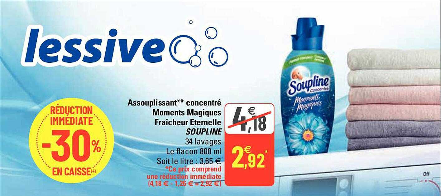 assouplissant concentré moments magiques fraîcheur eternelle soupline