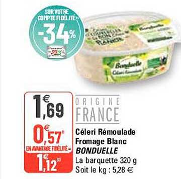 Céleri Rémoulade Fromage Blanc Bonduelle