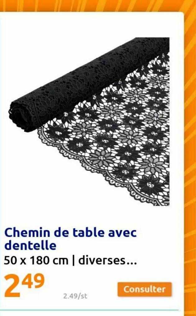 Chemin De Table Avec Dentelle