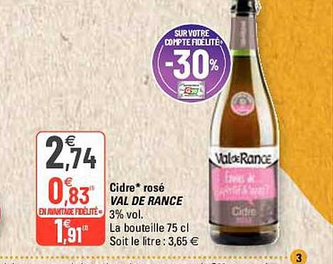 cidre rosé val de france
