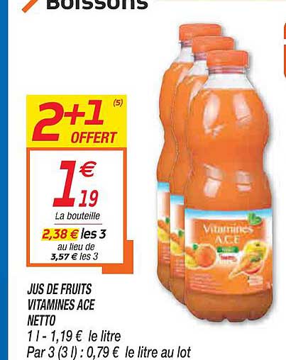 Jus De Fruits Vitamines Ace Netto