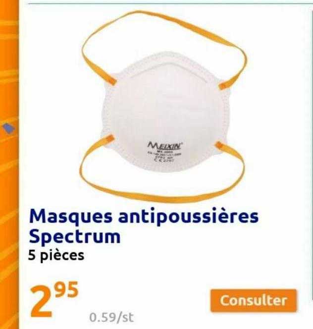 masques antipoussières spectrum