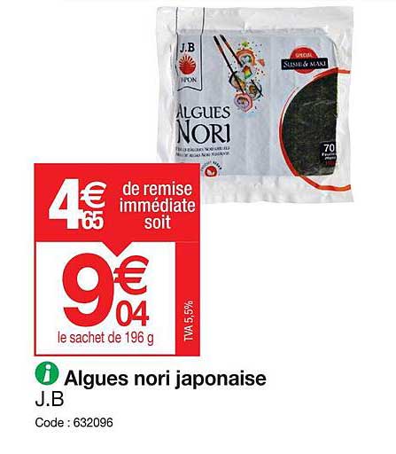 algues nori japonaise j.b.