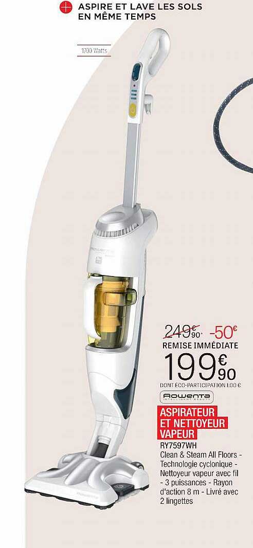 Aspirateur Et Nettoyeur Vapeur Rowenta