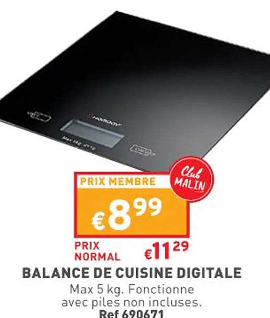 balance de cuisine digitale