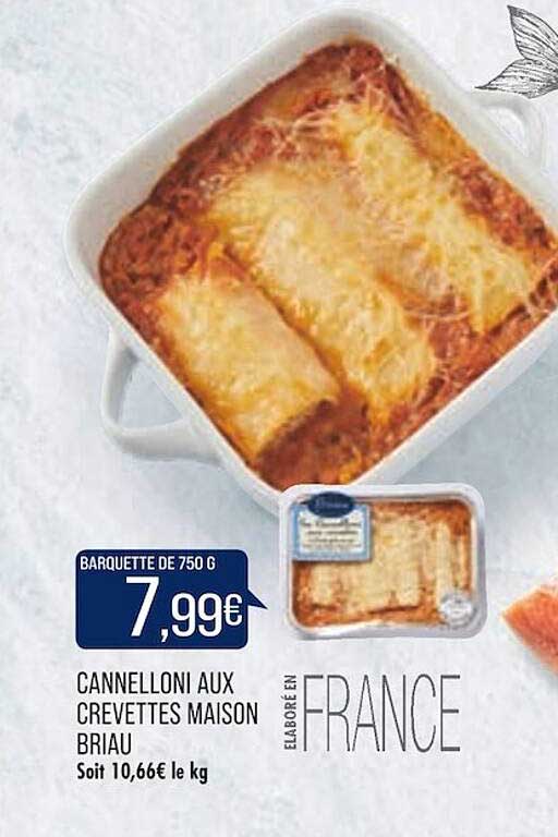 Cannelloni Aux Crevettes Maison Briau