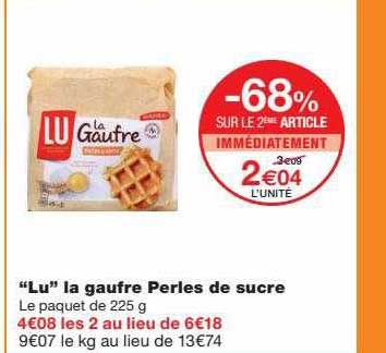 "lu" La Gaufre Perles De Sucre