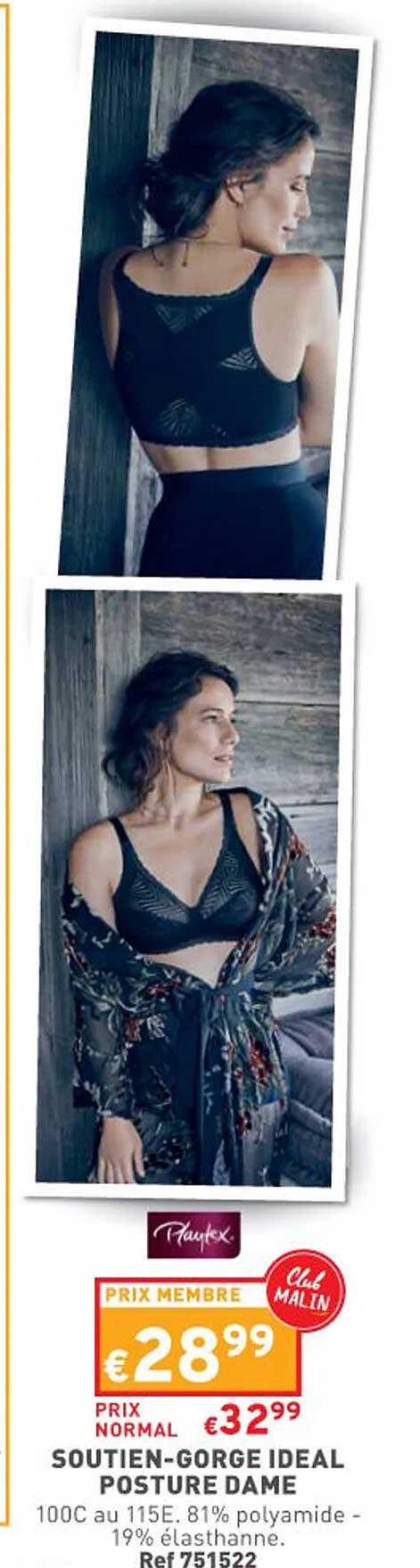 soutien-gorge ideal posture dame