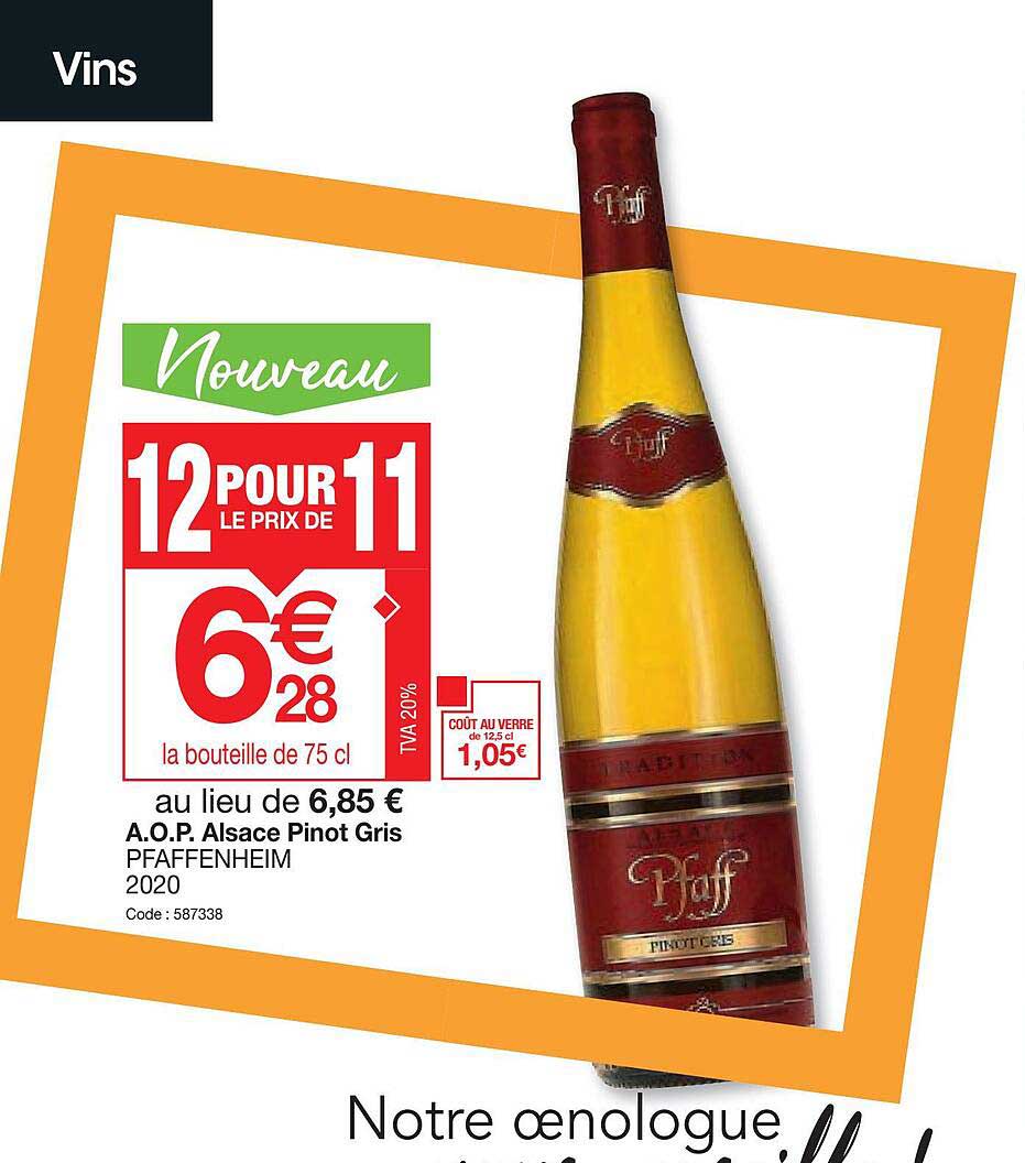 a.o.p. alsace pinot gris pfaffenheim 2020