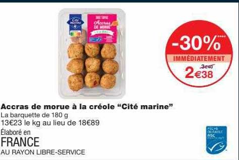 accras de morue à la créole "cité marine"