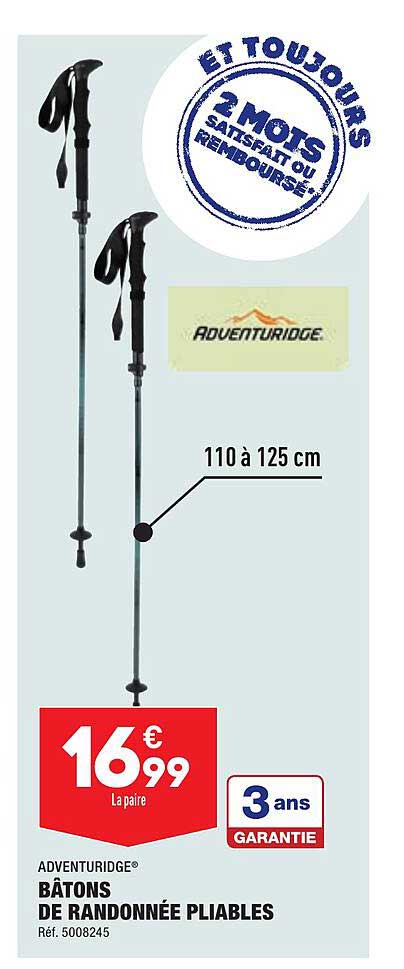 Adventuridge Bâtons De Rondonnée Pliables