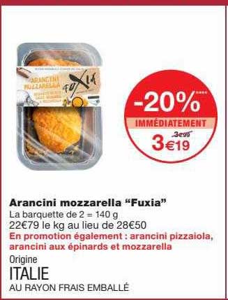 arancini mozzarella "fuxia"