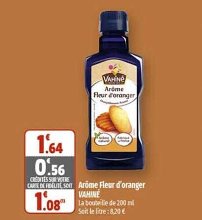arôme fleur d'oranger vahiné