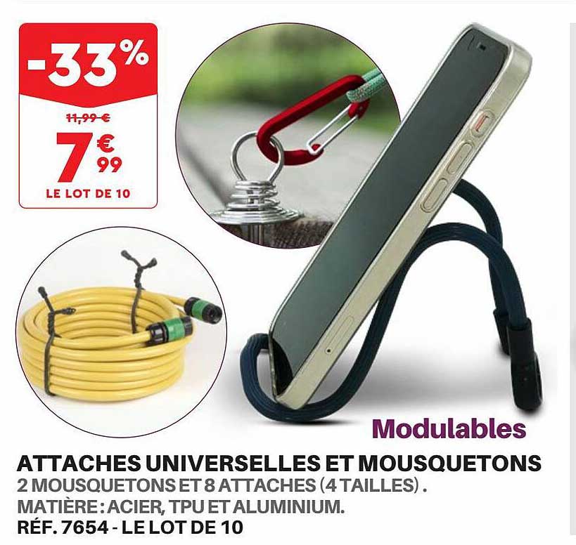 Attaches Universelles Et Mousquetonqs