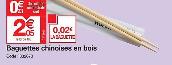 baguettes chinoises en bois