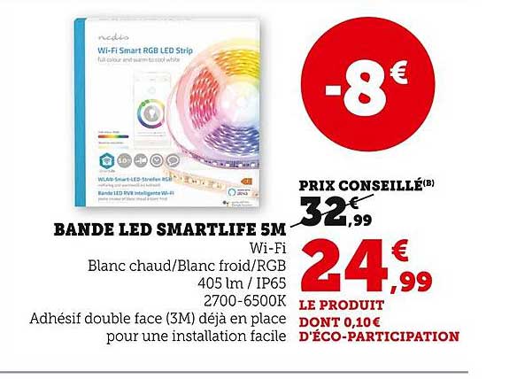 Bande Led Smartlife 5m