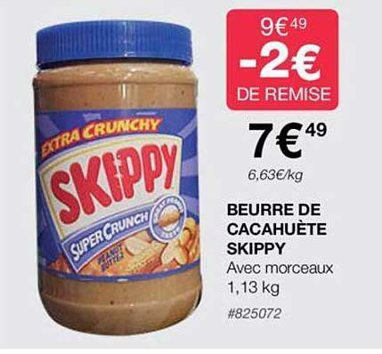 beurre de cacahuète skippy