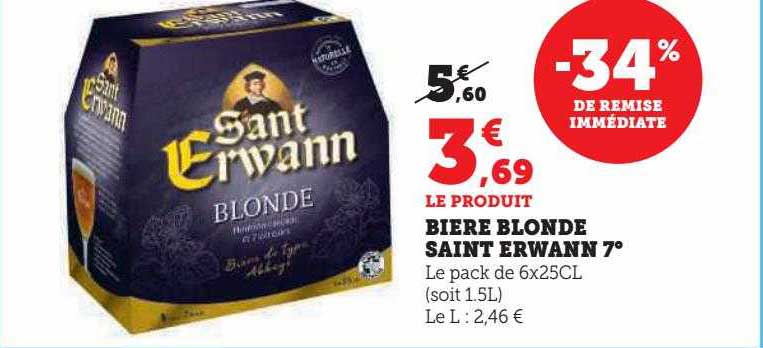 bière blond saint erwann 7°