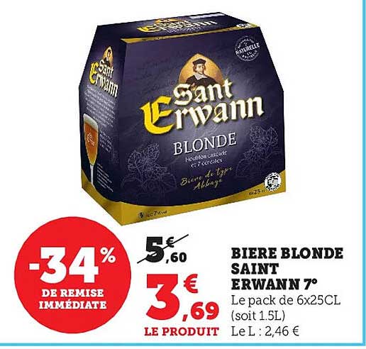 bière blonde saint erwann 7°