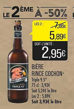 bière rince cochon