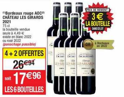 Bordeaux Rouge Aoc Château Les Girards 2021
