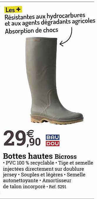 bottes hautes bicross bau dou