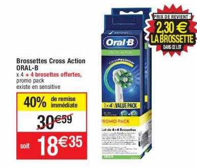 brossettes cross action oral-b