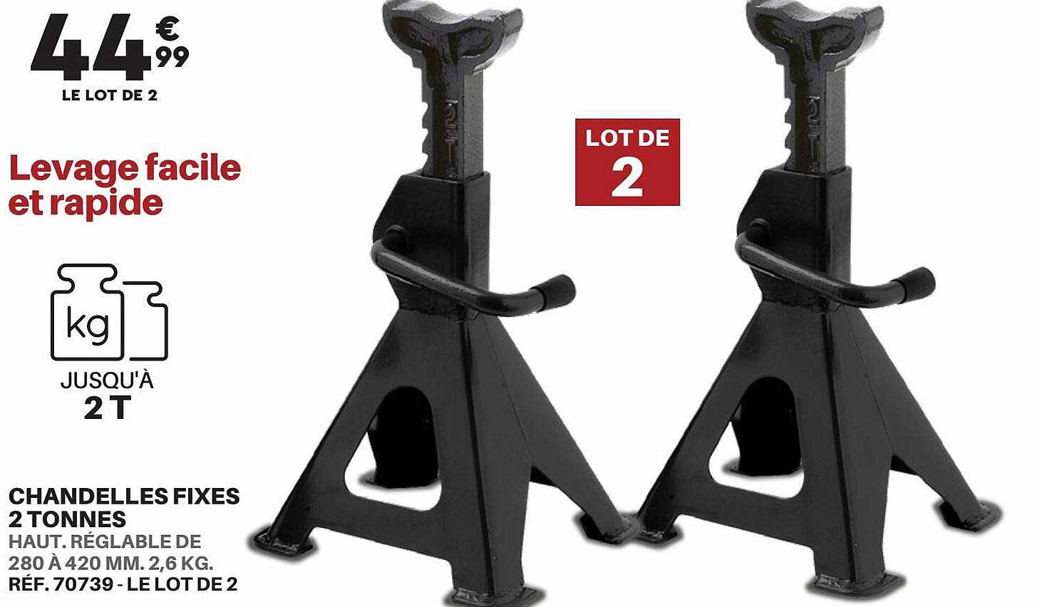 chandelles fixes 2 tonnes