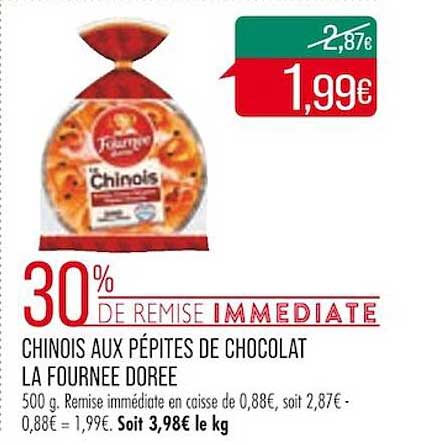 chinois aux pépites de chocolat la fournée dorée