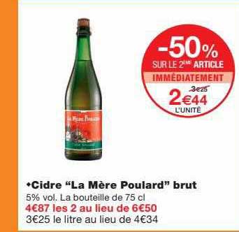cidre "la mère poulard" brut