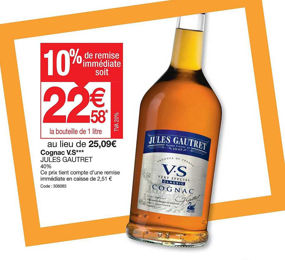 cognac v.s jules gautret