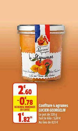 confiture 4 agrumes lucien georgelin