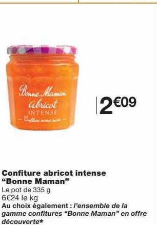 confiture abricot intense "bonne maman"