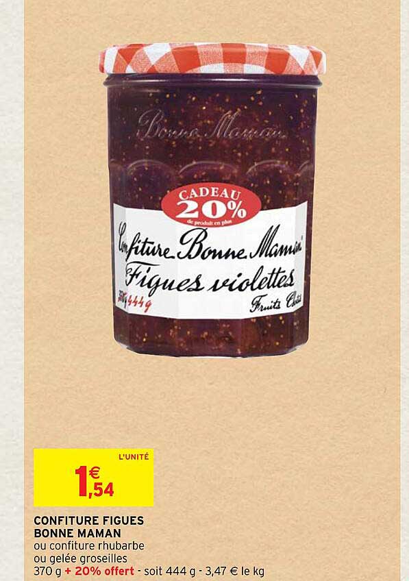 confiture figues bonne maman