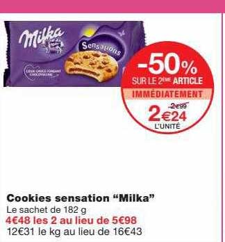 Cookies Sensation "milka"