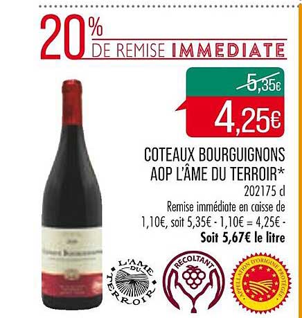 côteaux bourguignons aop l'âme du terroir