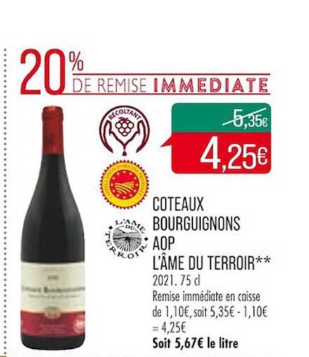 côteaux bourguignons aop l'âme du terroir